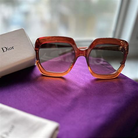 christian dior gaia|Authentic CHRISTIAN DIOR Square Gaia Sunglasses Brown .